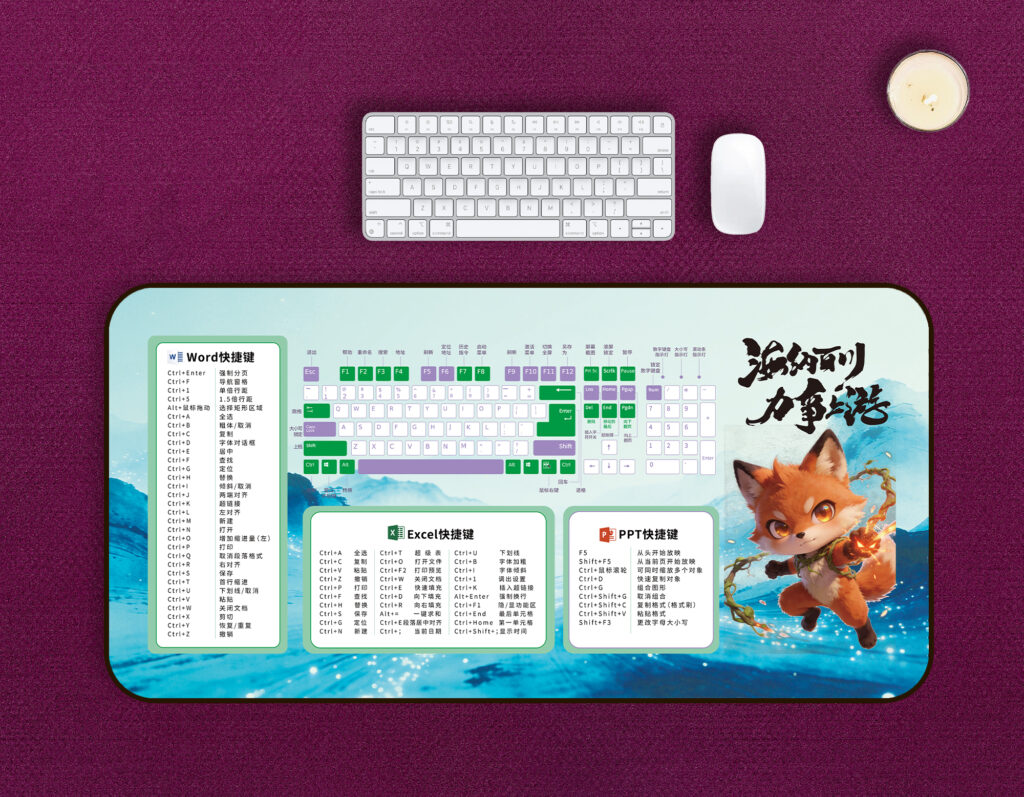 紫色鼠标垫效果图02