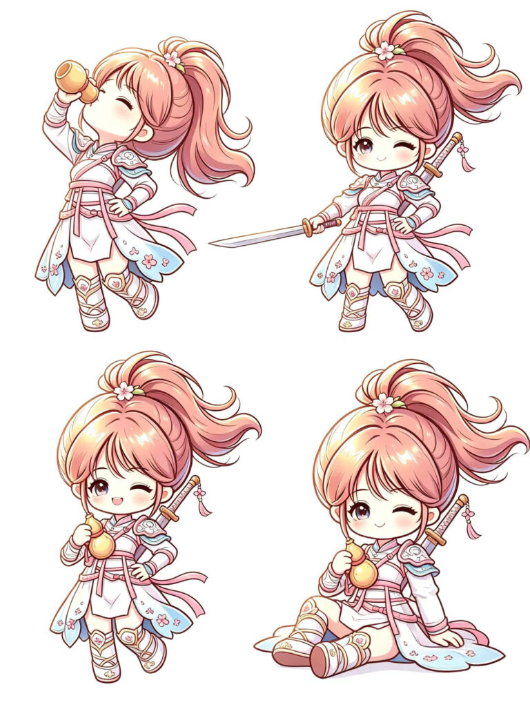 国风武侠少女 IP 形象设计 3 3