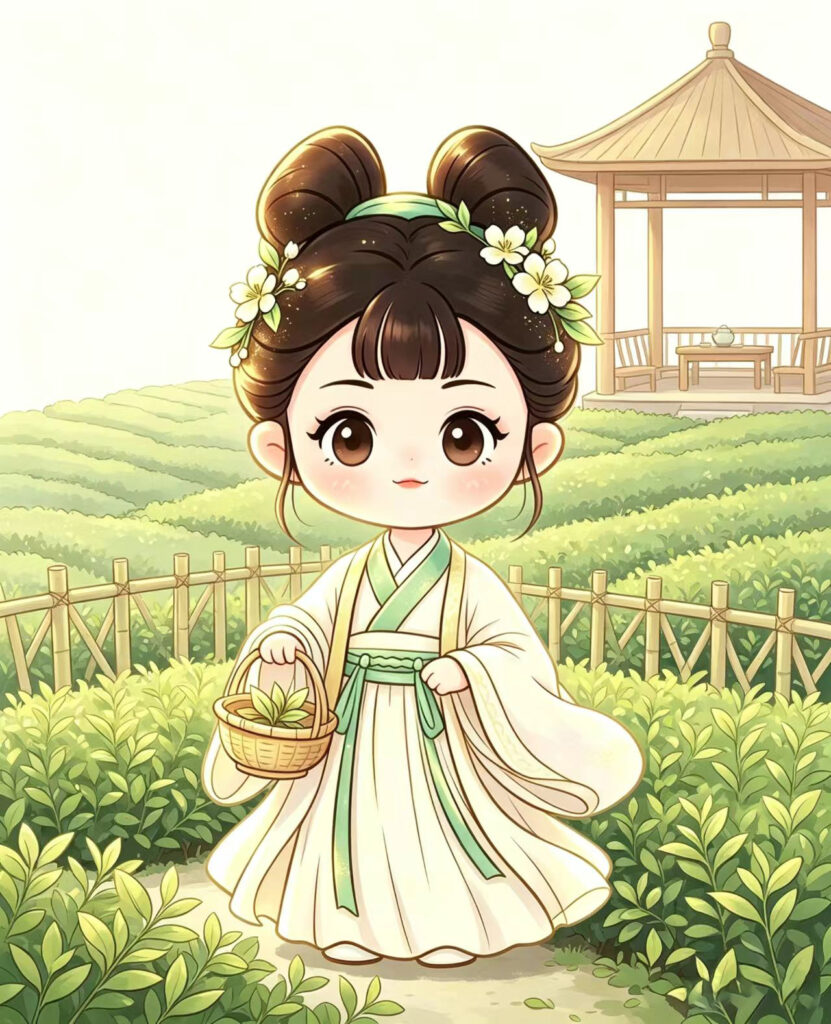 国风 Q 版采茶少女 IP 形象设计 5