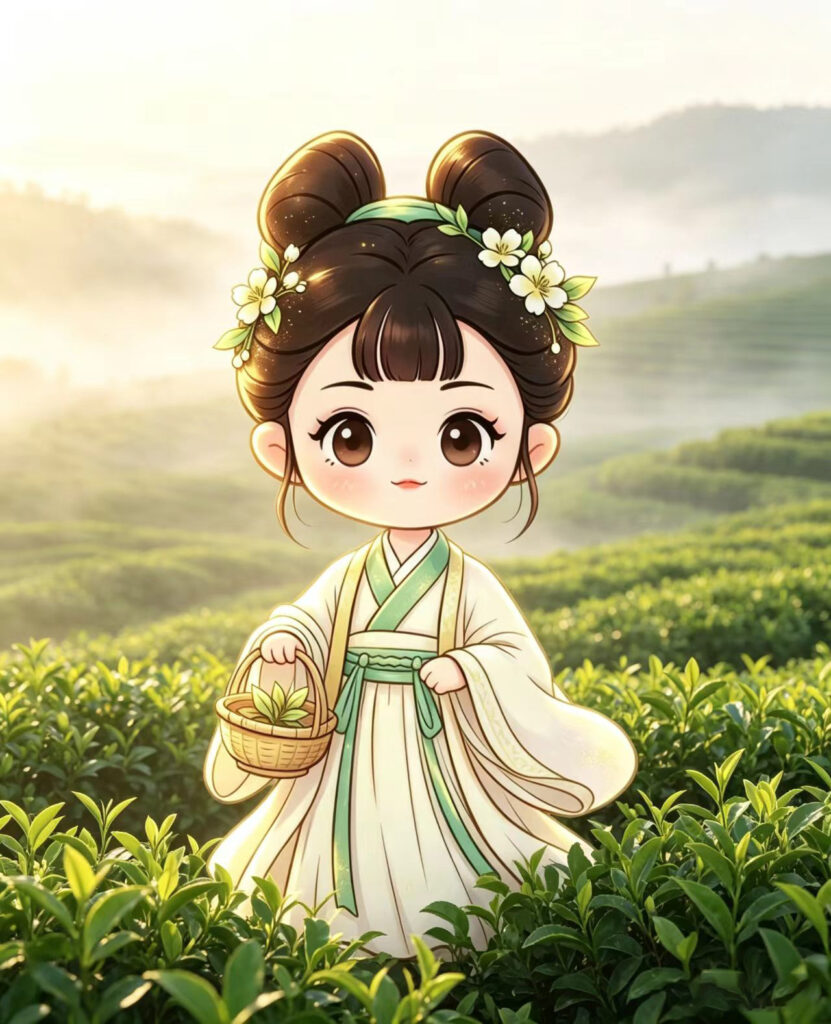 国风 Q 版采茶少女 IP 形象设计 6