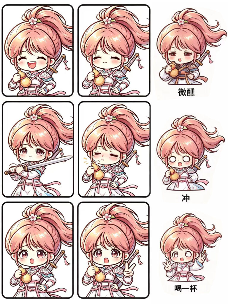 国风武侠少女 IP 形象设计 9